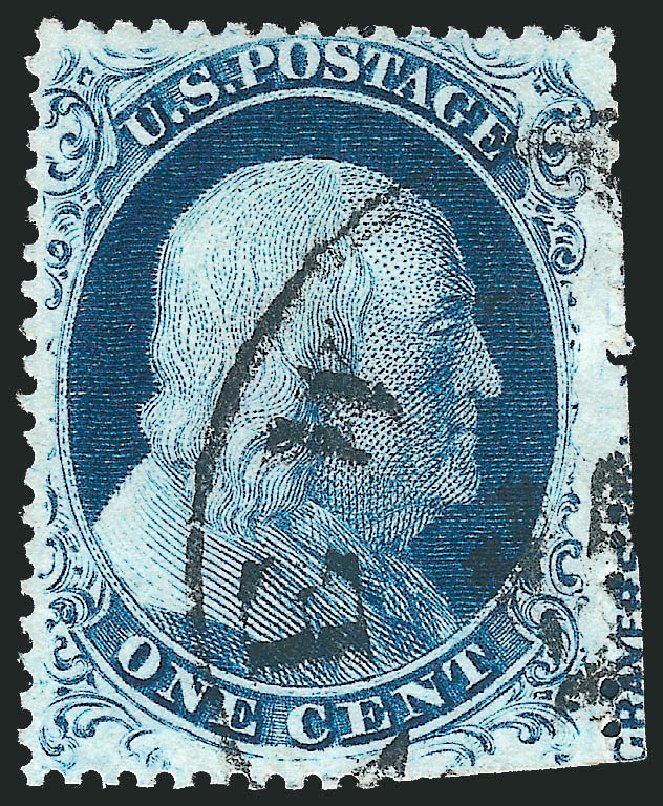 Costs of US Stamps Scott 22 - 1857 1c Franklin. Robert Siegel Auction Galleries, Mar 2011, Sale 1007, Lot 2149