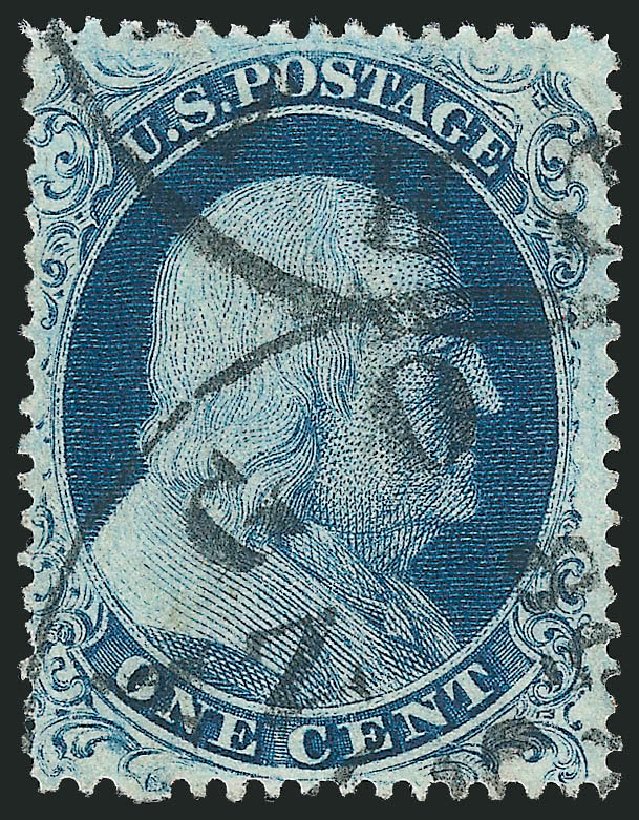 US Stamps Prices Scott Cat. #22: 1c 1857 Franklin. Robert Siegel Auction Galleries, Mar 2012, Sale 1019, Lot 369
