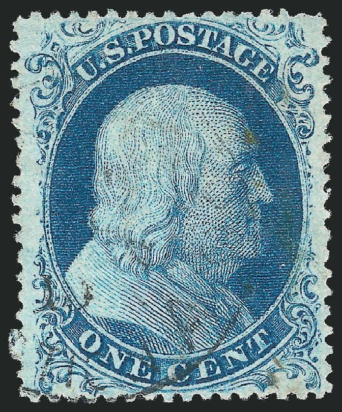 US Stamp Price Scott Catalogue 22 - 1c 1857 Franklin. Robert Siegel Auction Galleries, Jun 2012, Sale 1026, Lot 1169