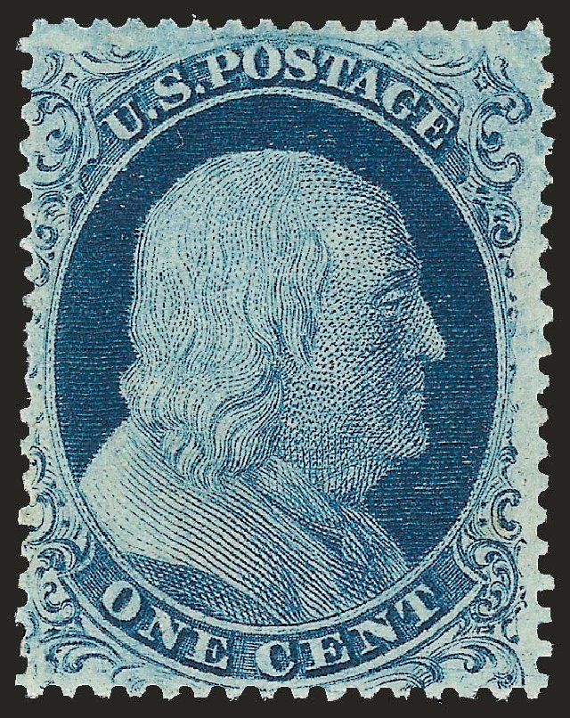Prices of US Stamp Scott Catalogue 22 - 1857 1c Franklin. Robert Siegel Auction Galleries, Dec 2008, Sale 967, Lot 4119