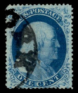 Price of US Stamps Scott Cat. 22: 1857 1c Franklin. Daniel Kelleher Auctions, May 2014, Sale 652, Lot 90