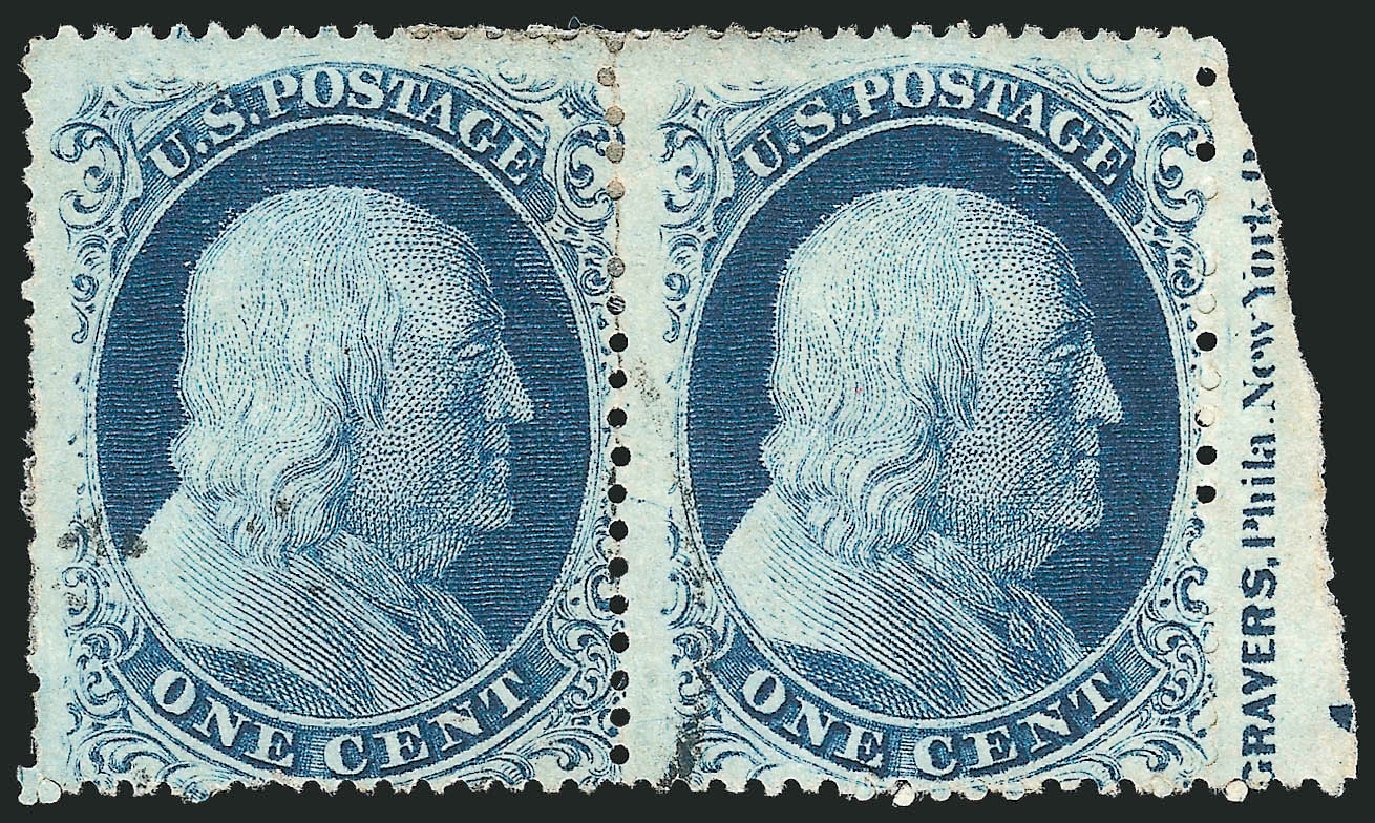 Costs of US Stamps Scott 22: 1c 1857 Franklin. Robert Siegel Auction Galleries, Mar 2011, Sale 1006, Lot 1090