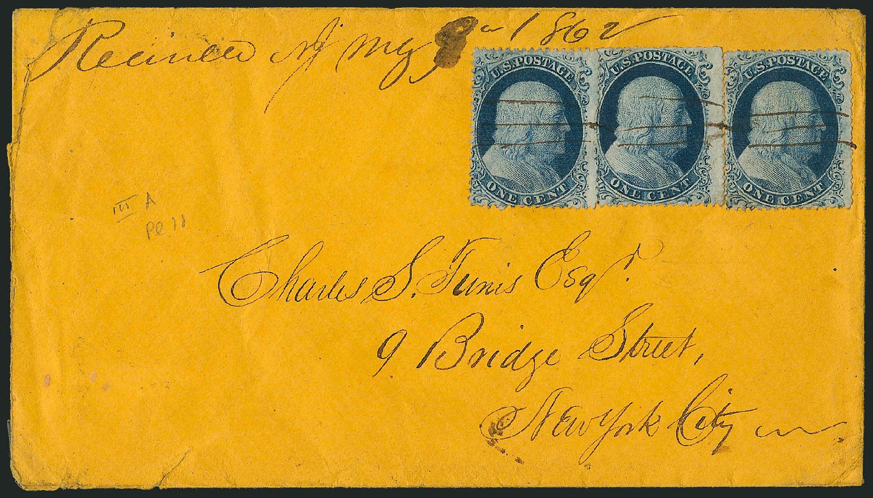 Prices of US Stamps Scott Catalog 22: 1c 1857 Franklin. Robert Siegel Auction Galleries, Mar 2011, Sale 1006, Lot 1490
