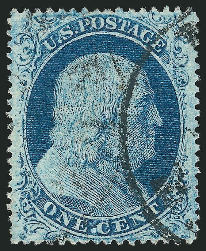 Value of US Stamps Scott # 22 - 1c 1857 Franklin. Robert Siegel Auction Galleries, Jul 2014, Sale 1077, Lot 60