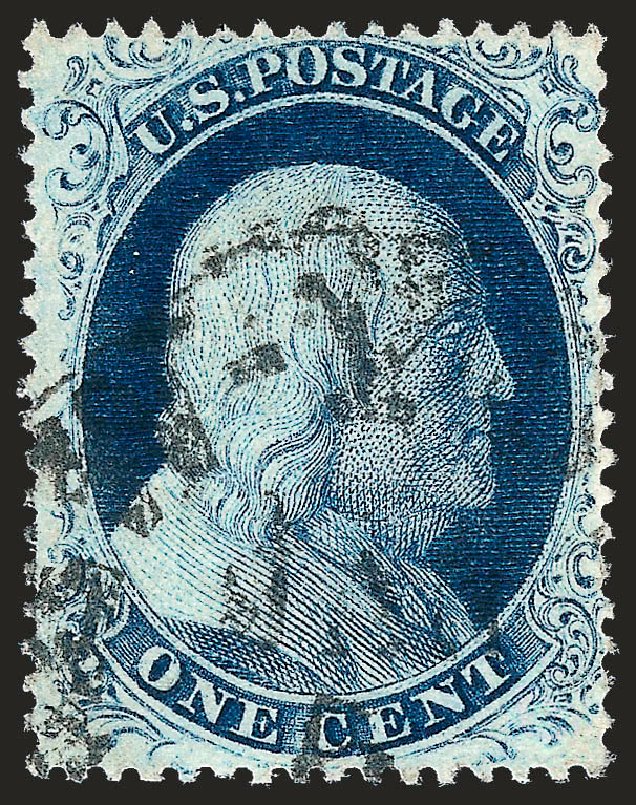 Price of US Stamps Scott Catalogue # 22 - 1c 1857 Franklin. Robert Siegel Auction Galleries, Oct 2008, Sale 963, Lot 310