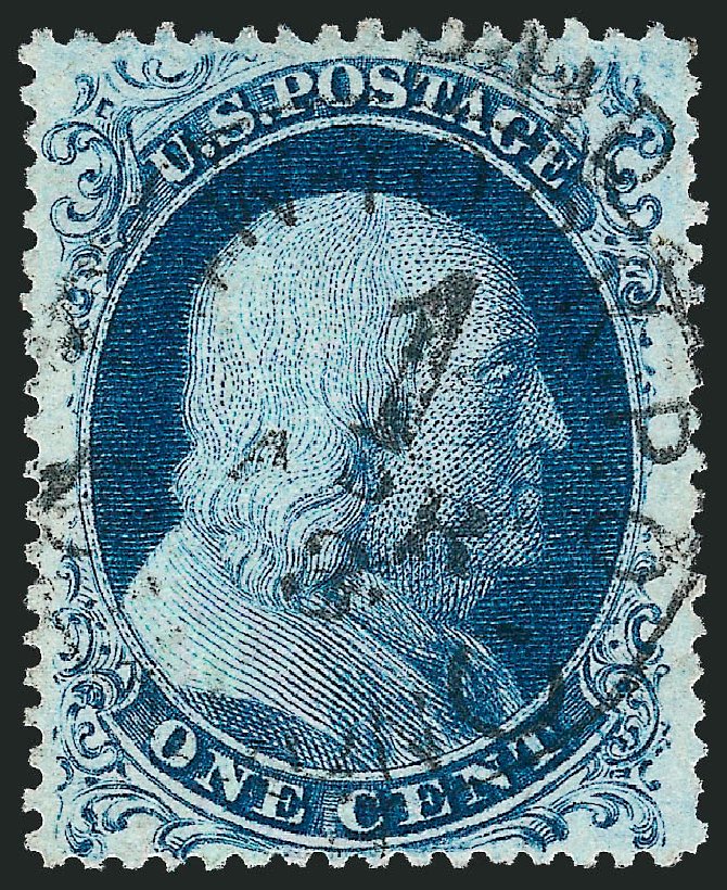 Price of US Stamps Scott Cat. #22: 1857 1c Franklin. Robert Siegel Auction Galleries, Dec 2008, Sale 967, Lot 4120