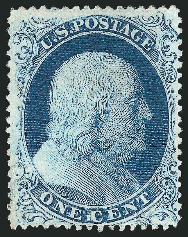 Value of US Stamps Scott Cat. 22 - 1c 1857 Franklin. Robert Siegel Auction Galleries, Mar 2011, Sale 1006, Lot 1191