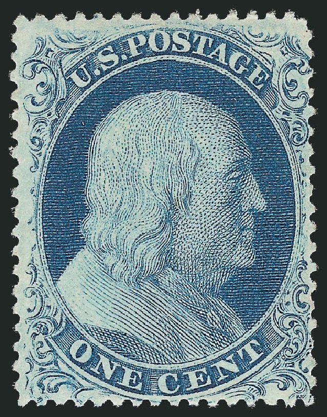 US Stamp Price Scott 22 - 1857 1c Franklin. Robert Siegel Auction Galleries, May 2013, Sale 1044, Lot 81