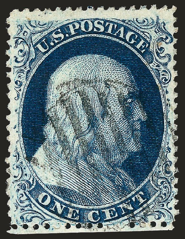 Costs of US Stamps Scott Catalogue #22 - 1c 1857 Franklin. Robert Siegel Auction Galleries, Oct 2008, Sale 963, Lot 311