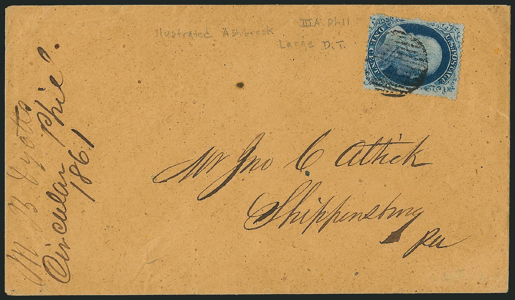 Cost of US Stamp Scott Catalog #22: 1857 1c Franklin. Robert Siegel Auction Galleries, Mar 2011, Sale 1006, Lot 1444