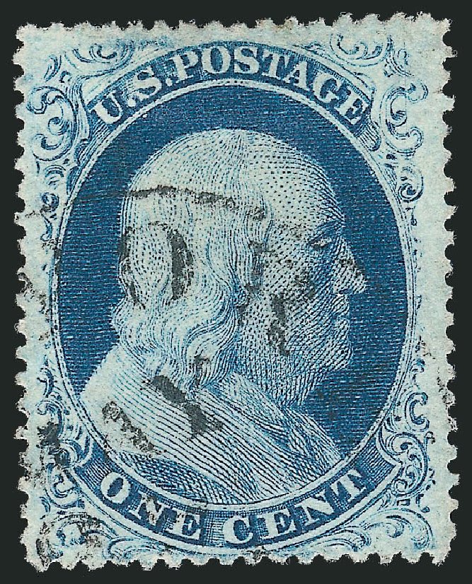 US Stamp Prices Scott Catalogue 22: 1857 1c Franklin. Robert Siegel Auction Galleries, Mar 2011, Sale 1006, Lot 1464