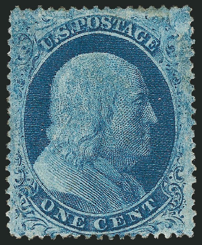 US Stamp Price Scott Catalog #22: 1c 1857 Franklin. Robert Siegel Auction Galleries, Nov 2013, Sale 1061, Lot 3414