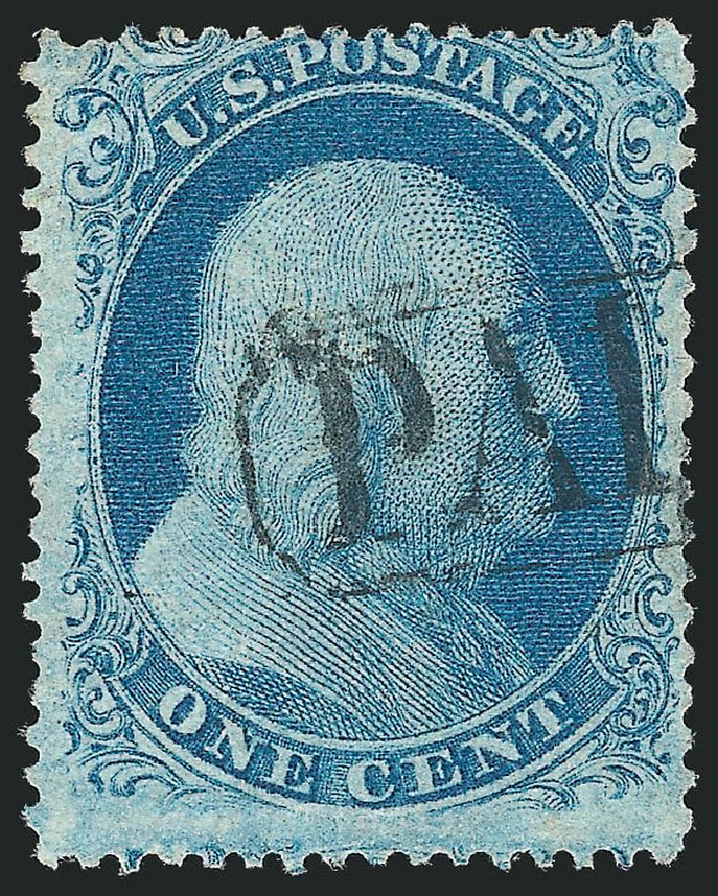 US Stamp Values Scott Catalog 22 - 1857 1c Franklin. Robert Siegel Auction Galleries, Mar 2011, Sale 1006, Lot 1525