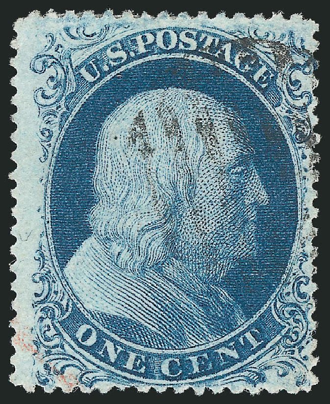 Cost of US Stamp Scott Catalogue # 22 - 1857 1c Franklin. Robert Siegel Auction Galleries, Mar 2011, Sale 1006, Lot 1462