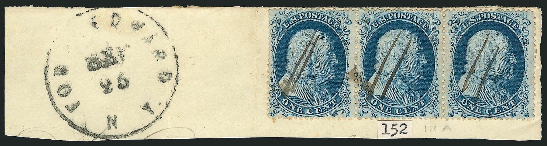 Costs of US Stamps Scott Catalog #22: 1857 1c Franklin. Robert Siegel Auction Galleries, Mar 2011, Sale 1006, Lot 1472