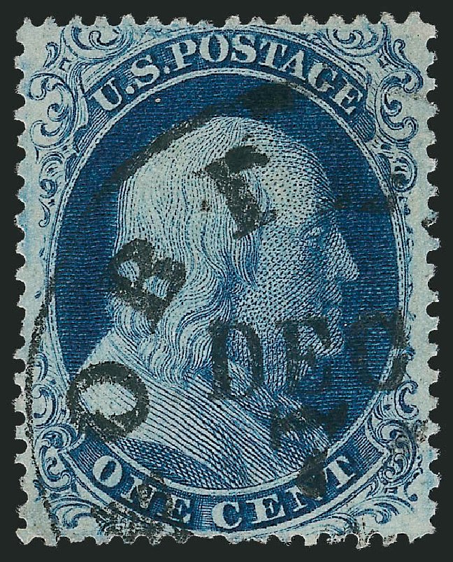 Value of US Stamp Scott Catalog # 22: 1c 1857 Franklin. Robert Siegel Auction Galleries, Nov 2013, Sale 1061, Lot 3412