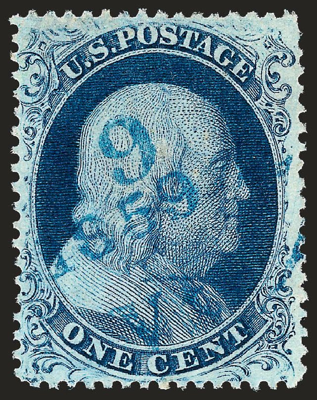 Cost of US Stamps Scott Cat. #22: 1857 1c Franklin. Robert Siegel Auction Galleries, Oct 2008, Sale 963, Lot 312