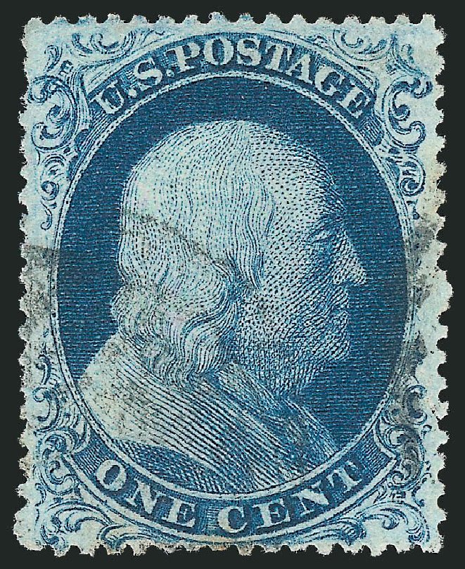 Price of US Stamp Scott Catalogue #22: 1857 1c Franklin. Robert Siegel Auction Galleries, Mar 2011, Sale 1006, Lot 1443