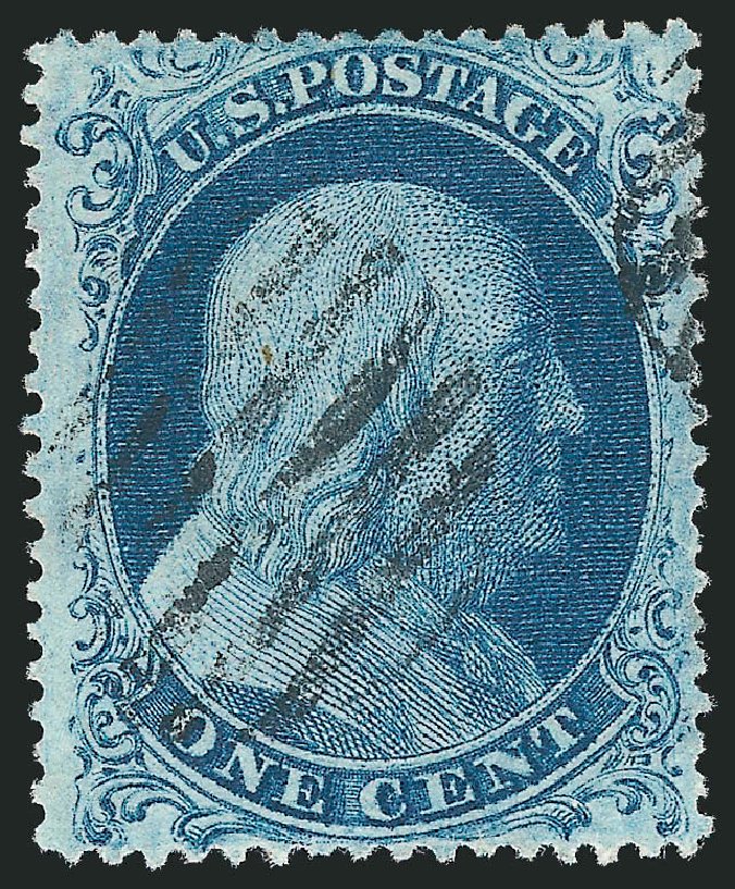 US Stamp Price Scott Cat. #22 - 1857 1c Franklin. Robert Siegel Auction Galleries, Mar 2011, Sale 1006, Lot 1463