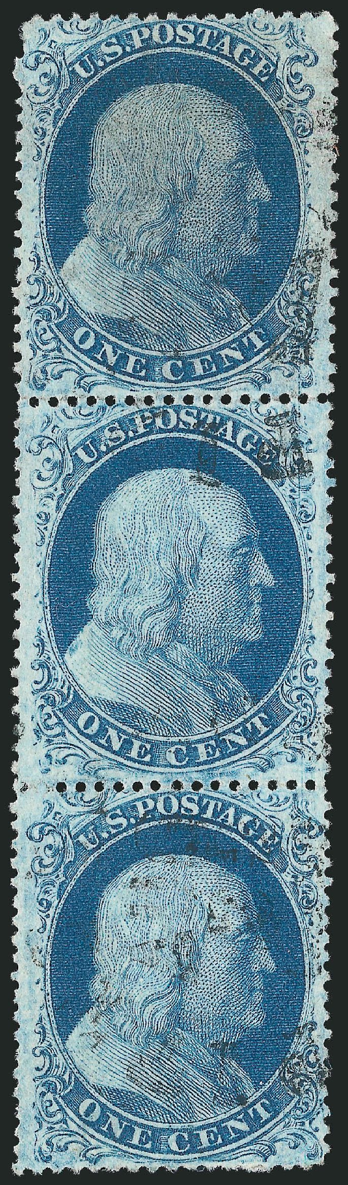 Costs of US Stamp Scott Catalogue # 22: 1c 1857 Franklin. Robert Siegel Auction Galleries, Mar 2011, Sale 1006, Lot 1473