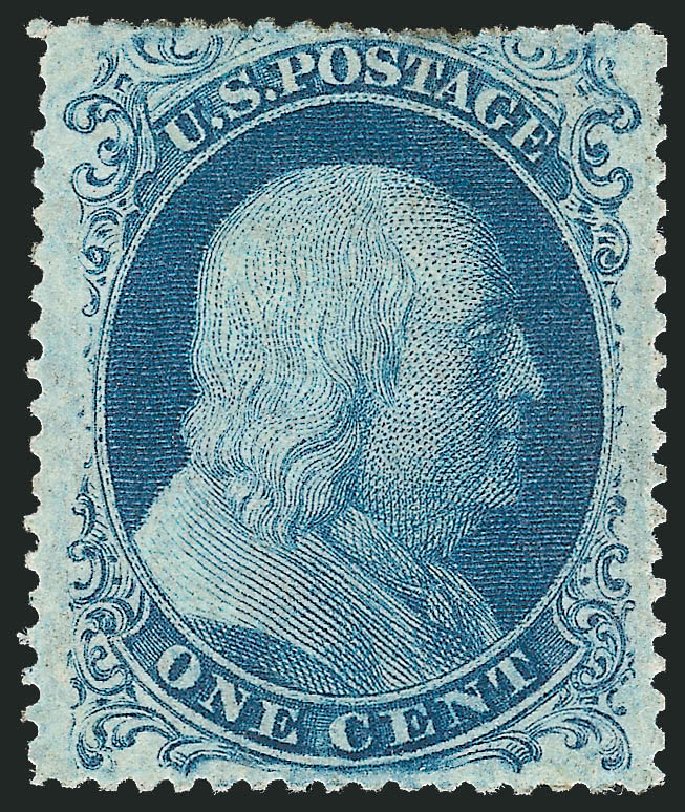 Value of US Stamps Scott Cat. 22: 1c 1857 Franklin. Robert Siegel Auction Galleries, Nov 2013, Sale 1061, Lot 3413