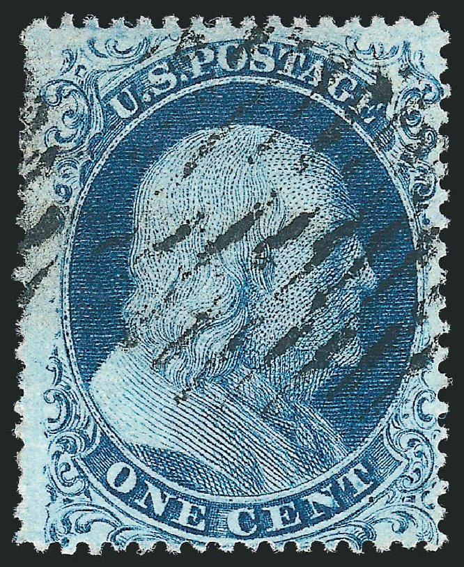 US Stamp Price Scott 22 - 1857 1c Franklin. Robert Siegel Auction Galleries, Mar 2011, Sale 1006, Lot 1466