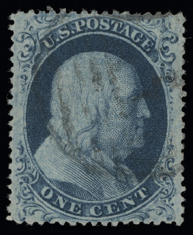 Value of US Stamps Scott #22 - 1c 1857 Franklin. Spink Shreves Galleries, Aug 2013, Sale 144, Lot 116