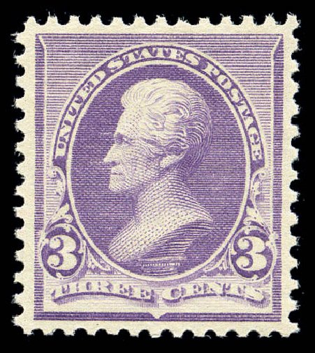 Price of US Stamp Scott Catalogue #221: 1890 3c Jackson. Matthew Bennett International, Sep 2010, Sale 331, Lot 564