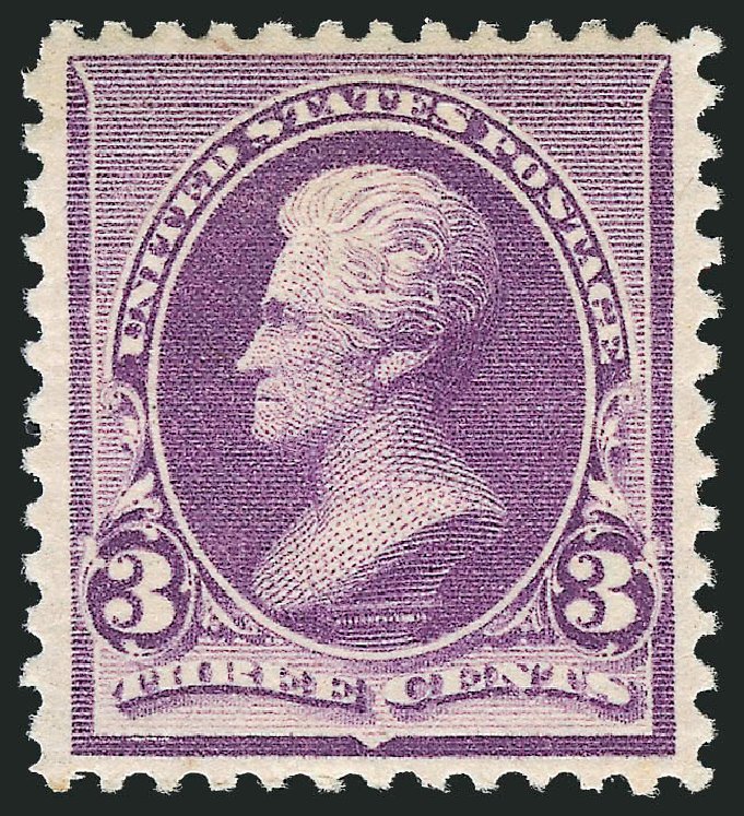 US Stamp Price Scott Catalogue # 221 - 3c 1890 Jackson. Robert Siegel Auction Galleries, Feb 2010, Sale 983, Lot 134