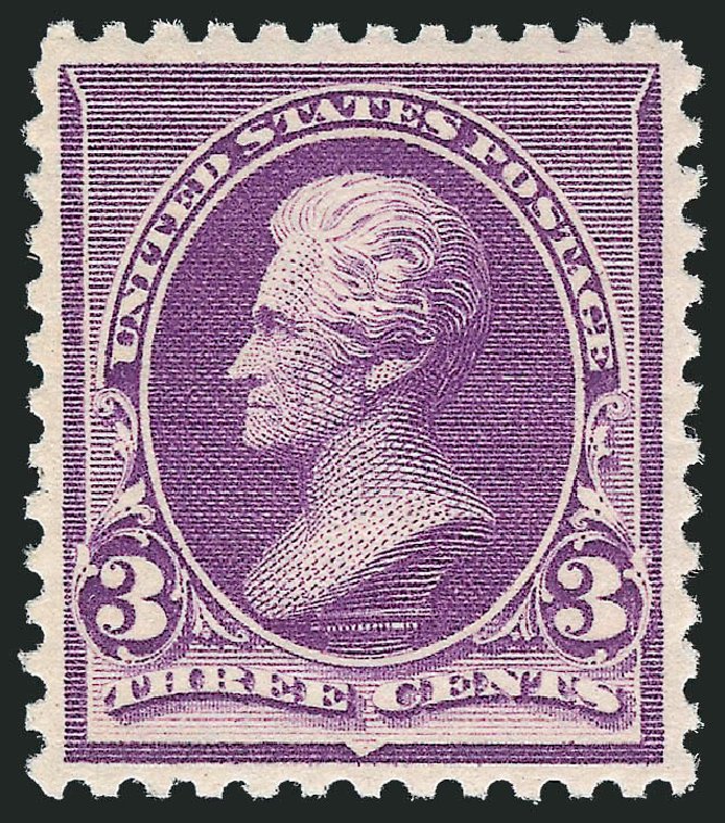 US Stamps Value Scott 221 - 3c 1890 Jackson. Robert Siegel Auction Galleries, Oct 2012, Sale 1033, Lot 4125