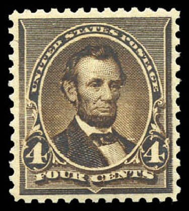 US Stamps Prices Scott Cat. 222 - 4c 1890 Lincoln. Matthew Bennett International, Mar 2011, Sale 337, Lot 2657