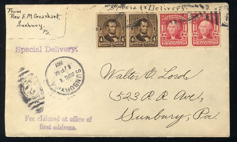 Values of US Stamp Scott Cat. #222 - 4c 1890 Lincoln. Cherrystone Auctions, Apr 2012, Sale 201204, Lot 97