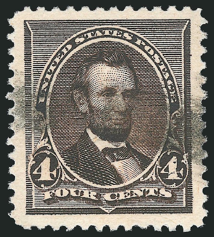Cost of US Stamp Scott Catalog 222 - 4c 1890 Lincoln. Robert Siegel Auction Galleries, Oct 2012, Sale 1032, Lot 3327