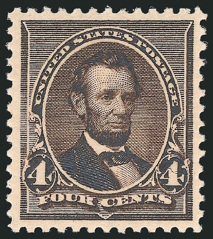 US Stamps Price Scott # 222 - 1890 4c Lincoln. Robert Siegel Auction Galleries, Sep 2009, Sale 976, Lot 1648