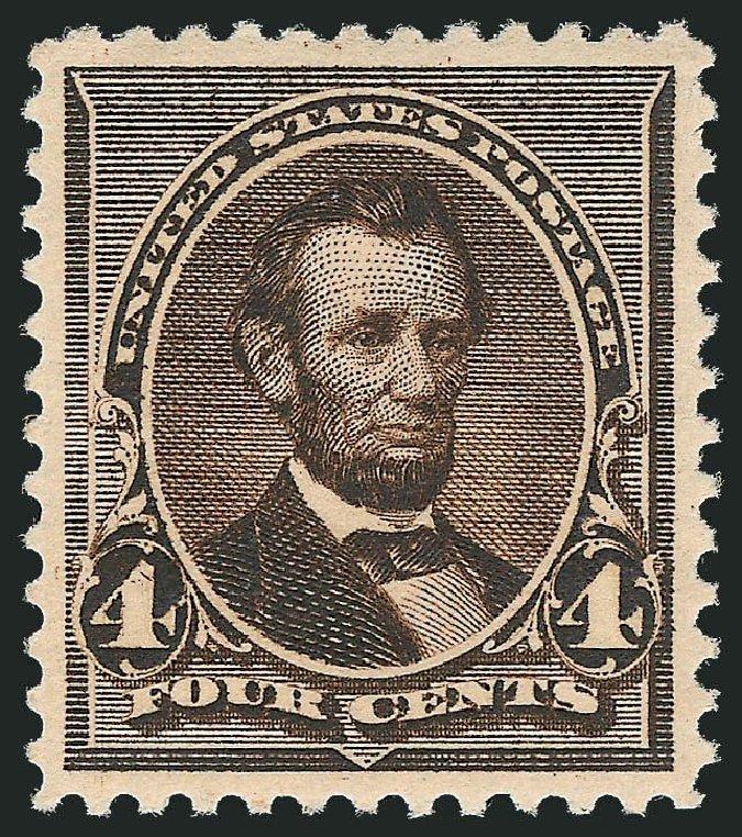 Values of US Stamps Scott #222: 1890 4c Lincoln. Robert Siegel Auction Galleries, Nov 2013, Sale 1057, Lot 810