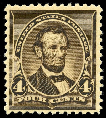 US Stamps Values Scott 222 - 4c 1890 Lincoln. Matthew Bennett International, Jun 2008, Sale 328, Lot 724