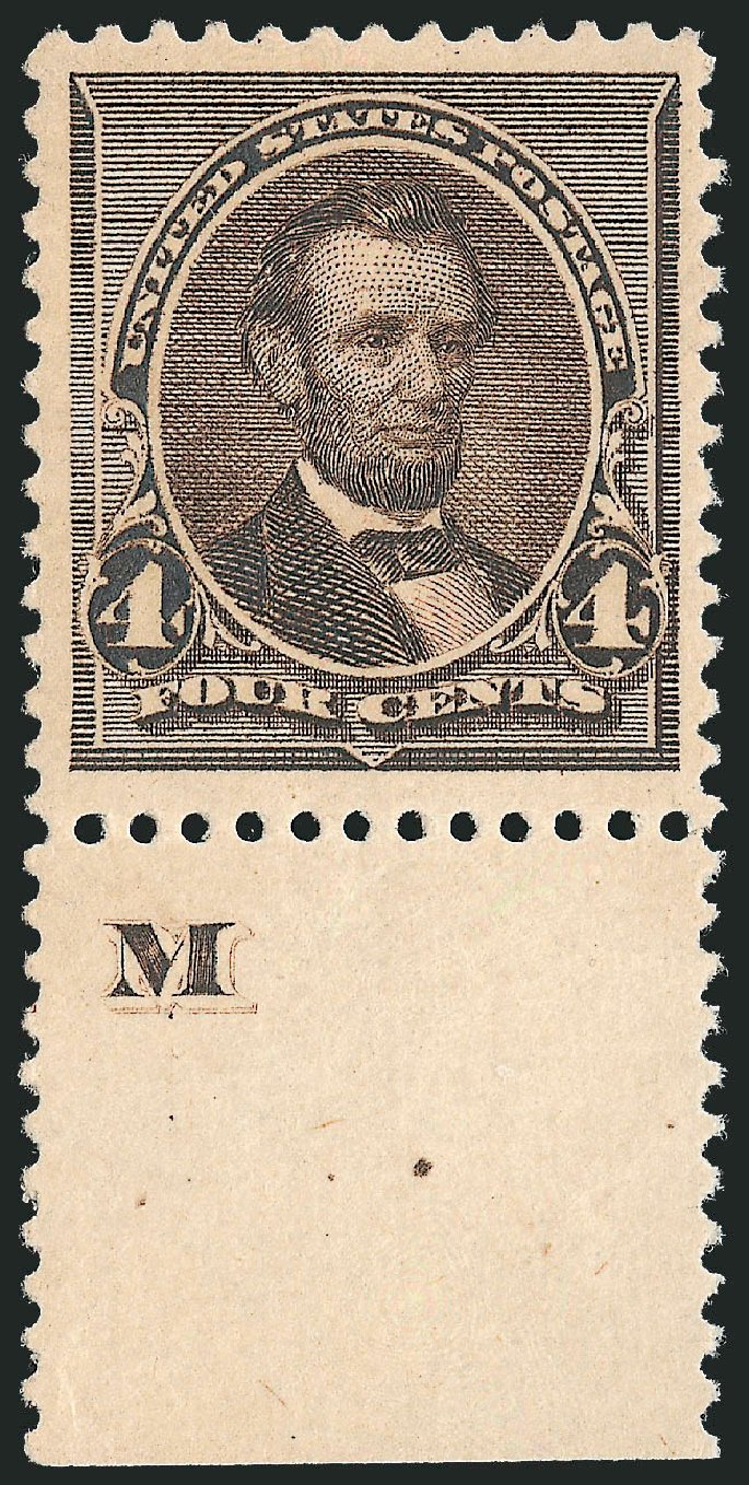Value of US Stamps Scott 222 - 1890 4c Lincoln. Robert Siegel Auction Galleries, Oct 2010, Sale 997, Lot 5655