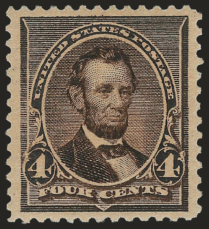 Price of US Stamp Scott Cat. #222 - 4c 1890 Lincoln. Robert Siegel Auction Galleries, Apr 2010, Sale 984, Lot 522