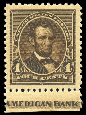 Cost of US Stamps Scott Catalog # 222 - 4c 1890 Lincoln. Matthew Bennett International, Mar 2011, Sale 336, Lot 1213
