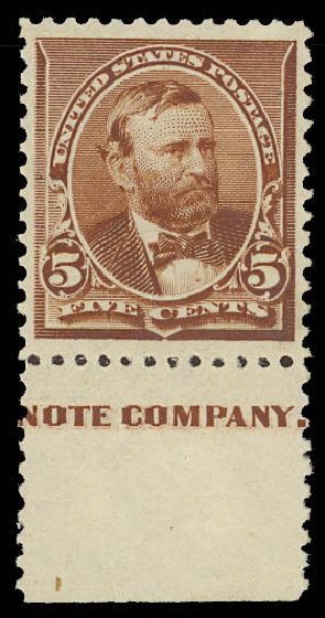 Value of US Stamps Scott Catalog 223 - 5c 1890 Grant. Daniel Kelleher Auctions, Jun 2012, Sale 630, Lot 1477