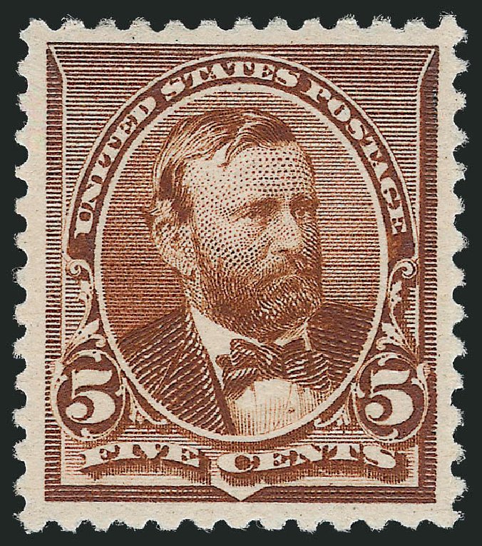 Value of US Stamp Scott Catalog # 223: 1890 5c Grant. Robert Siegel Auction Galleries, Oct 2010, Sale 997, Lot 5657