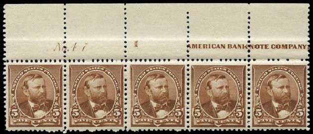 Cost of US Stamp Scott #223: 5c 1890 Grant. Matthew Bennett International, Mar 2011, Sale 337, Lot 2658