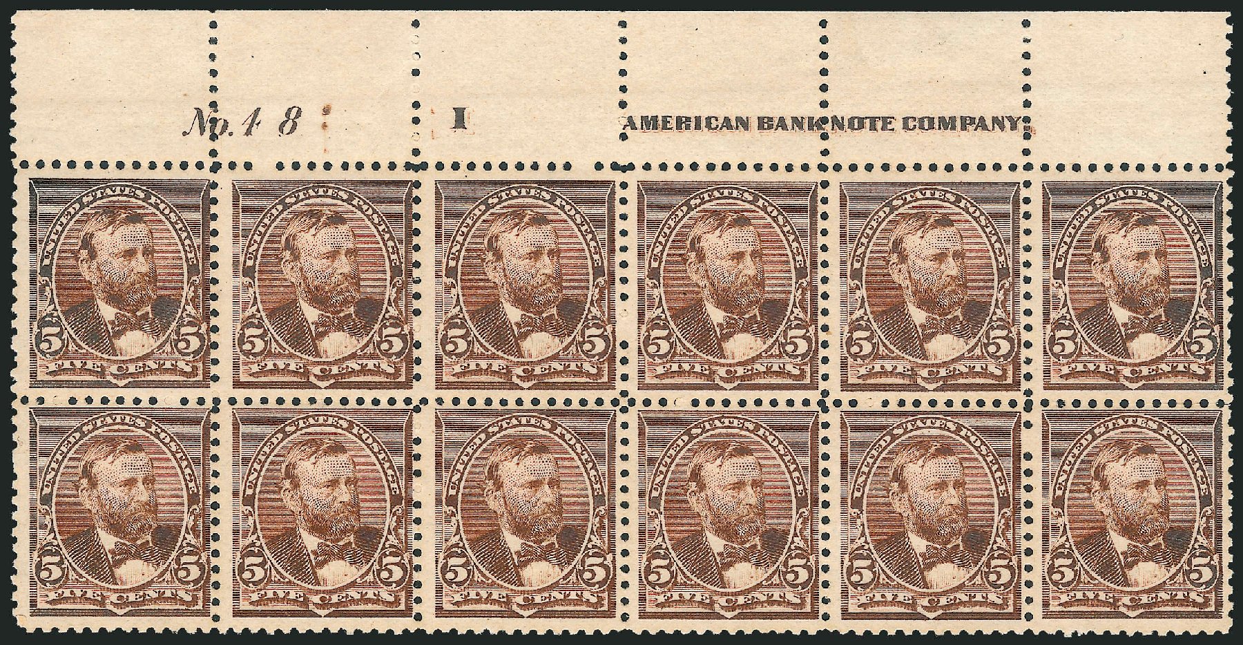 US Stamps Values Scott Catalogue 223 - 1890 5c Grant. Robert Siegel Auction Galleries, Dec 2012, Sale 1037, Lot 1778