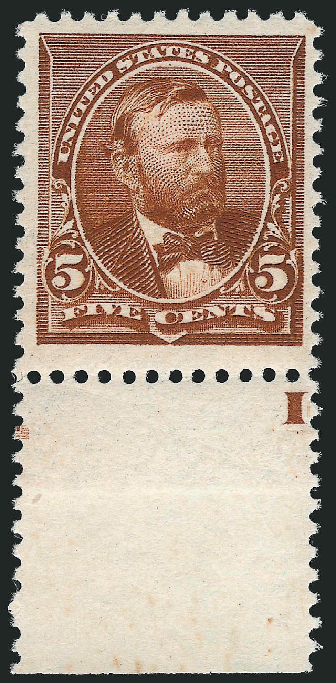 US Stamps Value Scott Catalogue #223: 5c 1890 Grant. Robert Siegel Auction Galleries, Oct 2010, Sale 997, Lot 5658