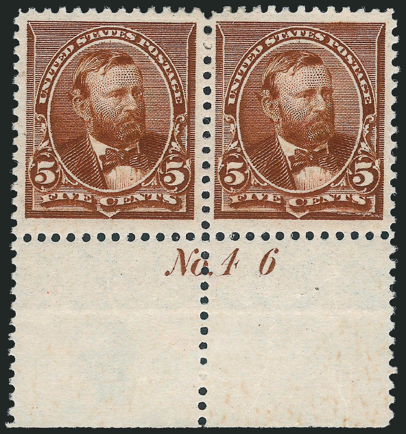 Cost of US Stamps Scott Catalogue # 223: 1890 5c Grant. Robert Siegel Auction Galleries, Oct 2010, Sale 997, Lot 5659