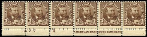 US Stamps Price Scott Catalogue 223 - 1890 5c Grant. Harmer-Schau Auction Galleries, Feb 2012, Sale 92, Lot 985