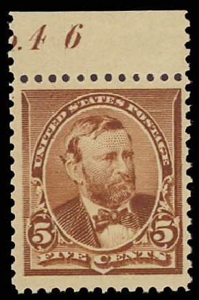 Prices of US Stamp Scott Cat. # 223: 5c 1890 Grant. Daniel Kelleher Auctions, Aug 2012, Sale 631, Lot 892