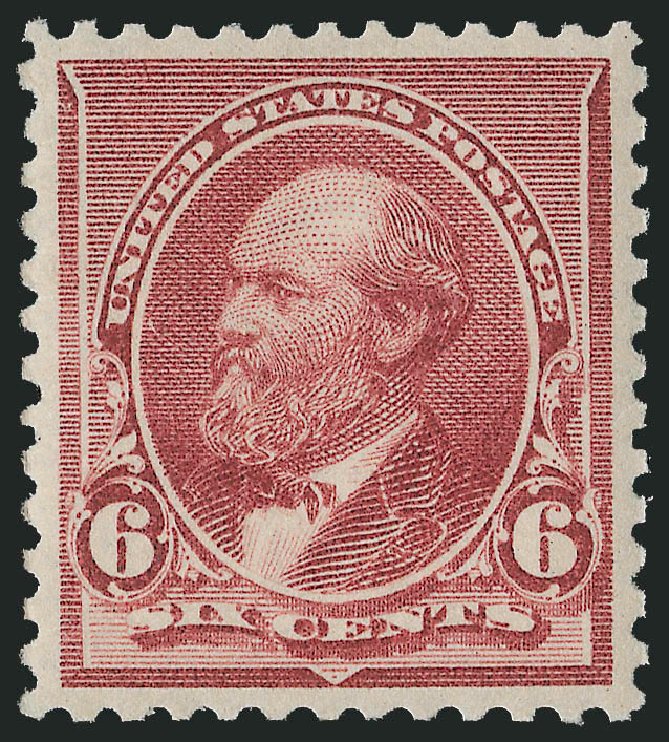 US Stamps Value Scott 224: 1890 6c Garfield. Robert Siegel Auction Galleries, Dec 2010, Sale 1000, Lot 1109