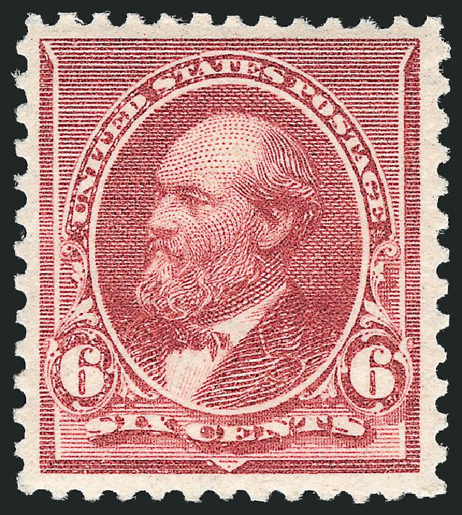 Value of US Stamps Scott Catalogue 224: 6c 1890 Garfield. Robert Siegel Auction Galleries, Dec 2011, Sale 1017, Lot 602
