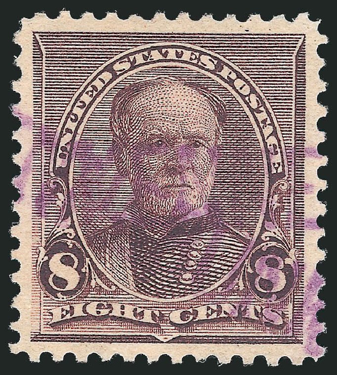 Prices of US Stamps Scott Catalogue #225: 8c 1890 Sherman. Robert Siegel Auction Galleries, Oct 2012, Sale 1032, Lot 3330